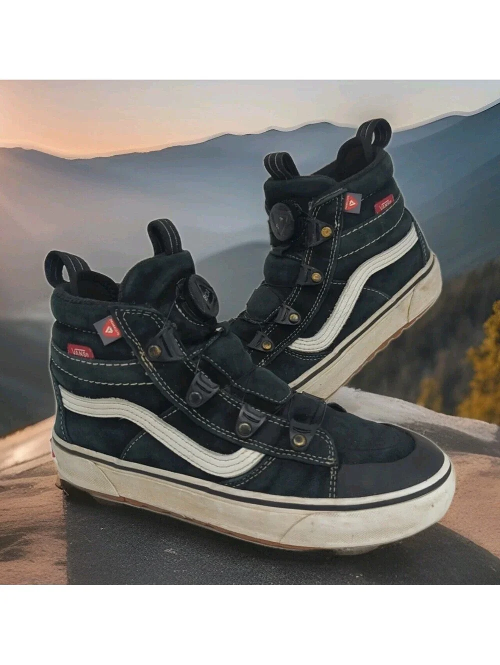 Vans Ultrarange Exo Hi MTE 1 Shoes Boots Mens 6 Women 7.5 38 Black Gum Primaloft
